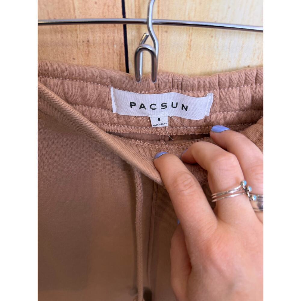Pacsun Joggers with Pockets Beige Peach Brown Color Size S READ - Picture 4 of 5